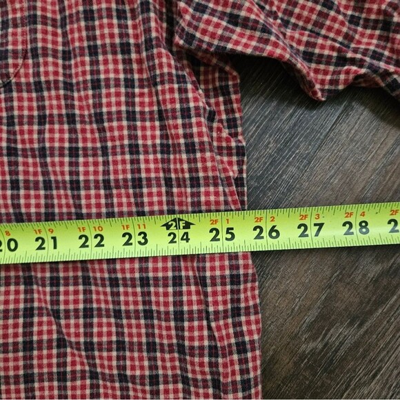 Vintage Abercrombie & Fitch Shirt Men’s XL Button Down Red Blue Tan Plaid Pocket - Picture 8 of 10